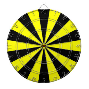 Black and Yellow Dartboard