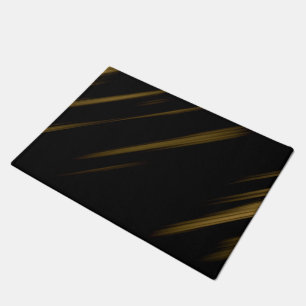 black and yellow doormat