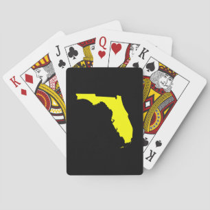 Black and Yellow Florida Playing Cards