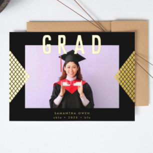 Black and Yellow Geometric Gold College