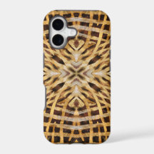 Black and yellow kaleidoscope fur pattern