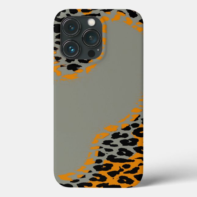 Black and yellow leopard print Case-Mate iPhone case (Back)