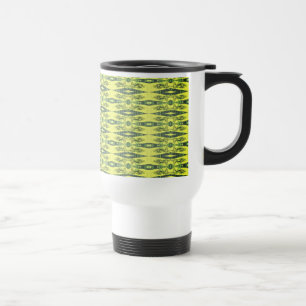 Black and Yellow pattern Travel Mug