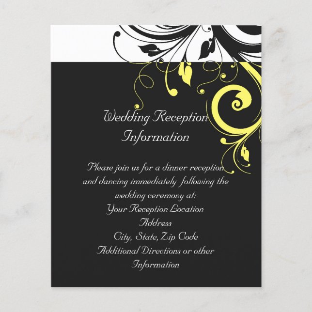 Black and Yellow Reverse Swirl (Front)
