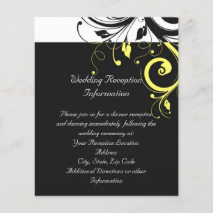 Black and Yellow Reverse Swirl