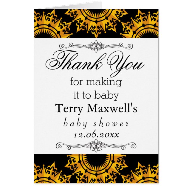 Black and Yellow Royalty Print (Front)