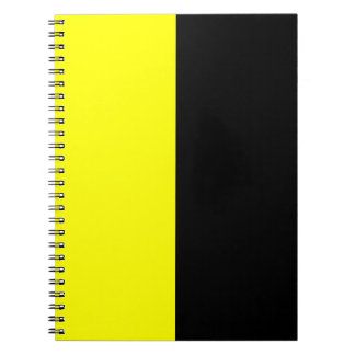 Black and Yellow Split Colour Scheme Notebook