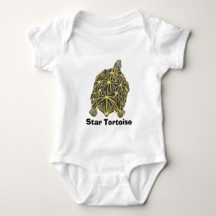Black and Yellow Star tortoise painting Tee