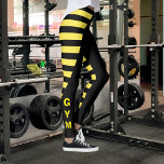 Black and Yellow Stripes Leggings<br><div class="desc">The "Black and Yellow Stripes" leggings design features bold, alternating stripes of black and yellow that create a striking and eye-catching pattern. The high-contrast colours make these leggings perfect for adding a pop of colour to any outfit, while the stretchy, comfortable fabric ensures a perfect fit and easy mobility. These...</div>