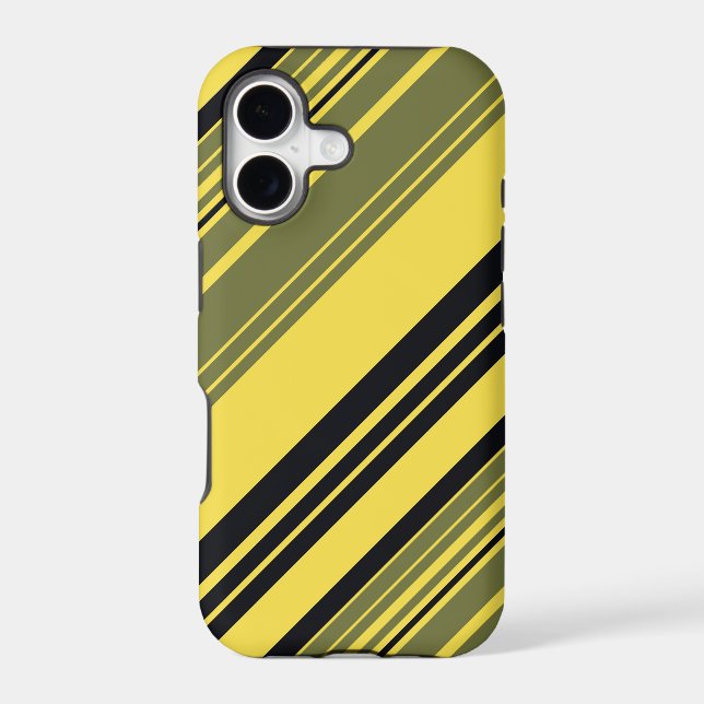 Black and Yellow Stripes Pattern Seamless (Back)
