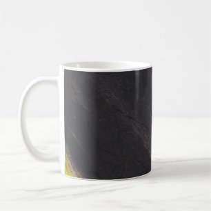Black and yellow surface coffee mug