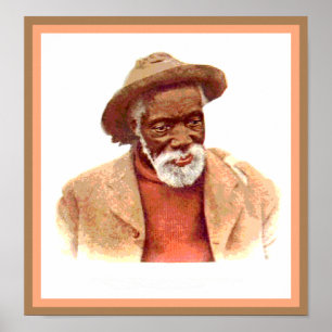 Black Anerica Vintage Art Man Poster