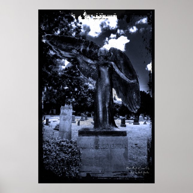 Black Angel of Iowa City  Print (Front)