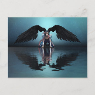 black angel postcard