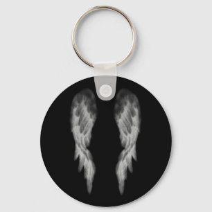 Black Angel Wings Key Ring