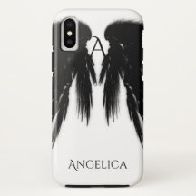 BLACK ANGEL WINGS Monogram