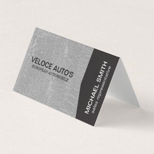 Black Angle / Grey Marbled Business Card