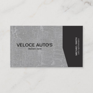Black Angle / Grey Marbled Business Card