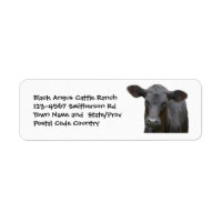 Black Angus Cattle Farm or Ranch Sticker