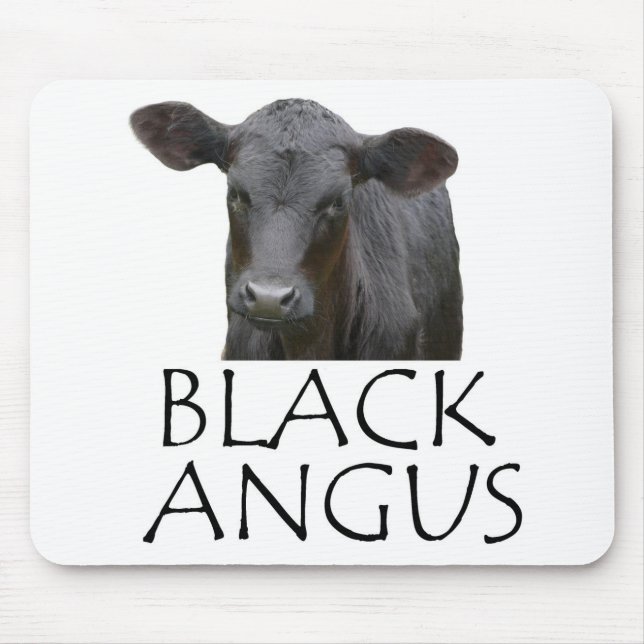 Black Angus Mouse Mat (Front)