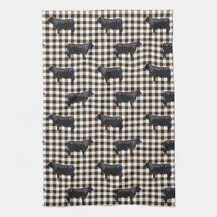 Black Angus Tea Towel