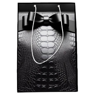 Black Animal Print/Bow/Gift Bag