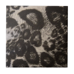 BLACK ANIMAL PRINT TILE