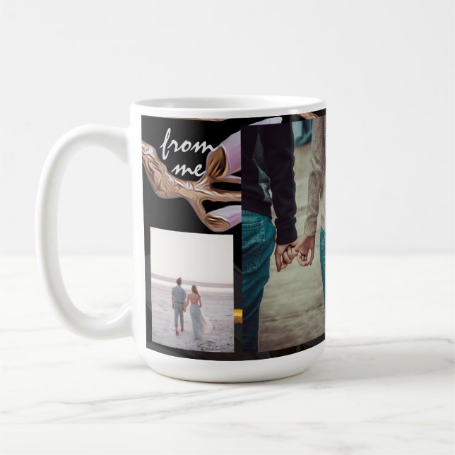 Black Anniversary gift Mug (Left)