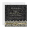 Black & Antique White Lace Bridal Shower Invite