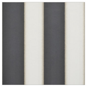 Black & Antique White Victorian Stripes Fabric