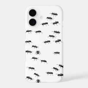 Black Ants on White