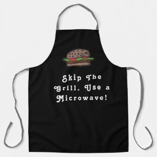 Black Apron Hamburger Food Quote