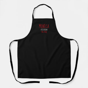 Black Apron with her name