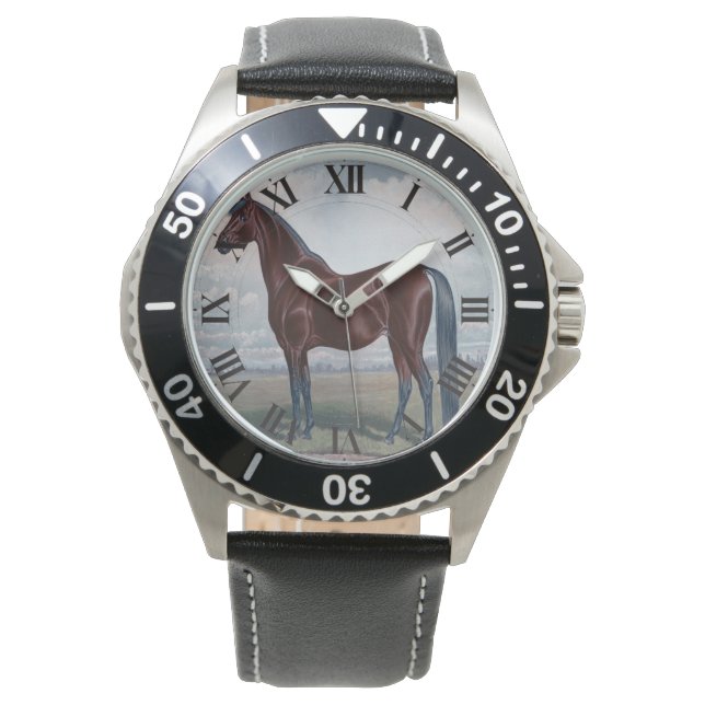 Black Arabian Horse Watch (Front)