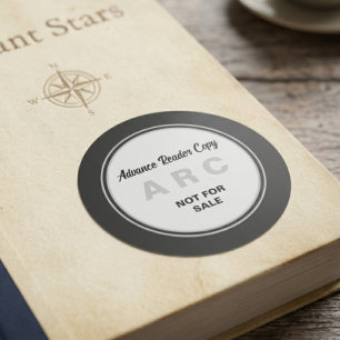 Black ARC Advance Reader Copy Not for Sale Round S Classic Round Sticker