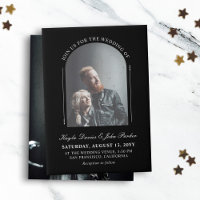 Black Arch Peekaboo Informal Wedding