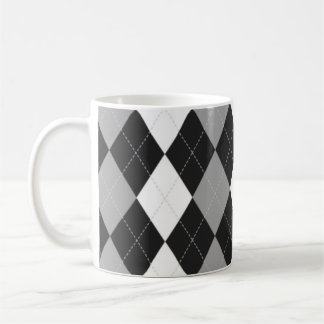 Black Argyle Mug