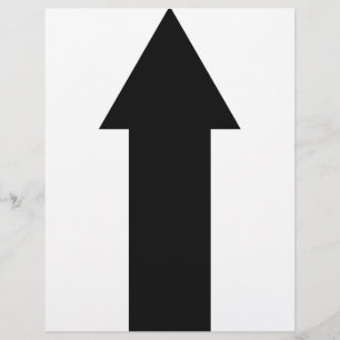 black arrow up icon flyer