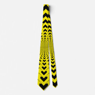 black arrow yellow background tie