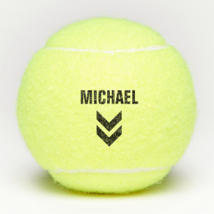 Black Arrows Personalised Name Tennis Balls