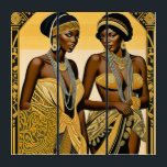 Black Art Deco Beauties Roaring 1920s and 1930s<br><div class="desc">Black Art Deco Beauties" is an exquisite collection that seamlessly marries the timeless elegance of Art Deco aesthetics with a celebration of Black beauty and culture. Each piece within this collection is a meticulously crafted representation of sophistication, featuring graceful lines, intricate patterns, and a harmonious fusion of geometric shapes. The...</div>