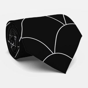 Black Art Deco Design Tie