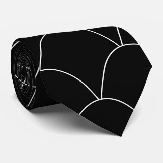 Black Art Deco Design Tie