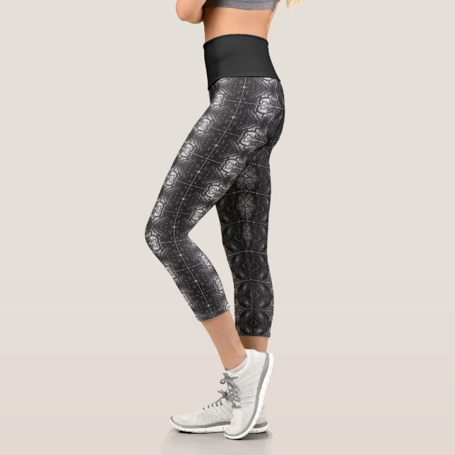 black as night High Waisted Capris (Left)