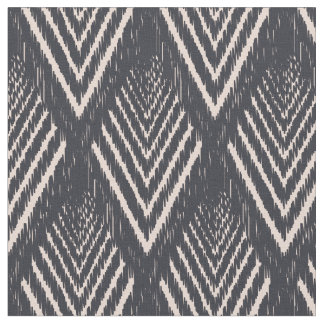 Black Ascending Ikat Pattern Fabric