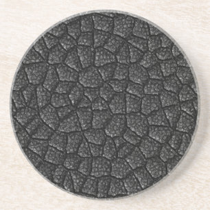 Black Asphalt Design Coaster