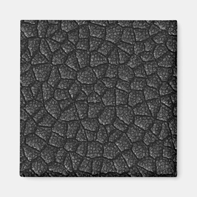 Black Asphalt Design Magnet (Front)