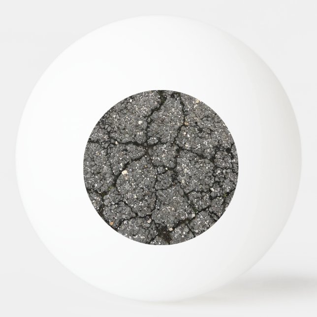 Black Asphalt Street Paving Cement Ping Pong Ball (Front)