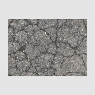Black Asphalt Street Paving Cement Tissue Paper