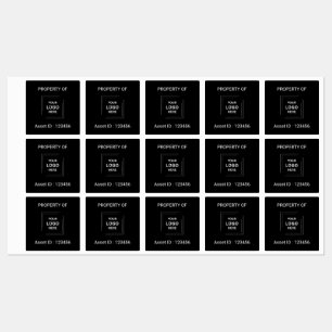 Black Asset ID Company Property Label Style